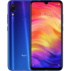 Смартфон Xiaomi Redmi Note 7 4/64GB Neptune Blue 2 SIM LTE Nano-SIM 6.3" IPS 2340x1080 48 Мп + 5 Мп 4000 mAh