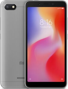 Смартфон Xiaomi Redmi 6A Grey 2/16 ГБ, 5.45", 13 Мп, Helio A22, 3000 мАг