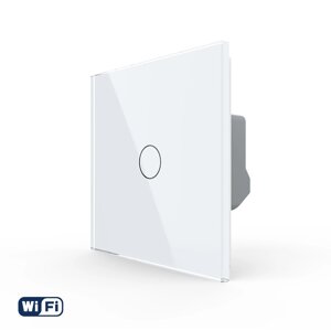 Сенсорний вимикач 1 сенсор білий Wi-Fi