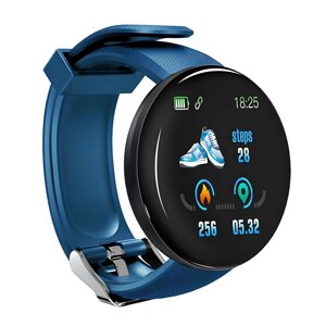 Смартгодинник Smart Watch D18 Blue розумний годинник Smart Watch 1.3" 90 мА·год фітнес браслет