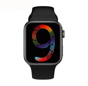Смарт годинник Smart Watch I9 Pro Max Black, 1.68" Bluetooth 240*280, розумний годинник чорний