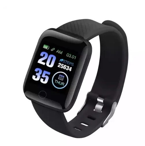 Смарт-годинник із функцією вимірювання тиску та рівня кисню Smart Watch 116 Plus. від компанії Технозавр - фото 1