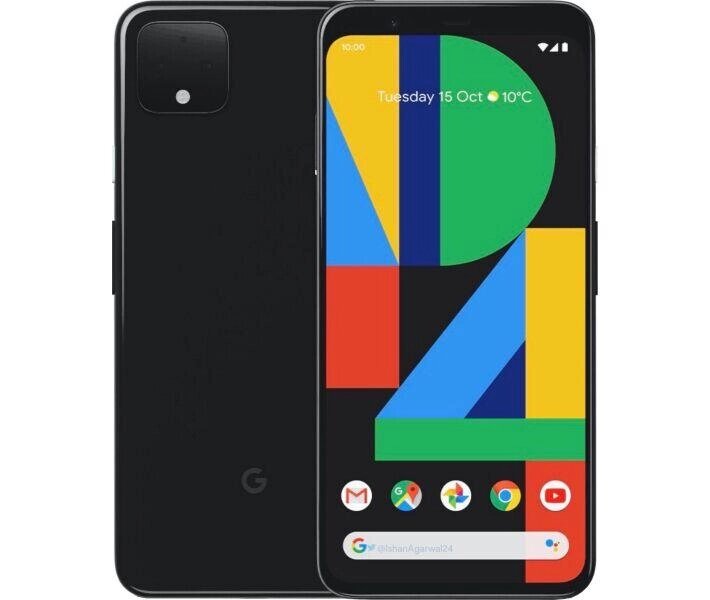 Смартфон Google Pixel 4 6/64 GB Just Black OLED 5.7" 8ядер 2800 мА·год оригінал новий від компанії Технозавр - фото 1