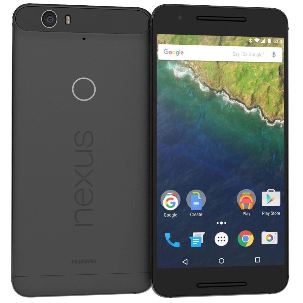 Смартфон HUAWEI Nexus 6P 3/32GB Black 1SIM 5.7" AMOLED 12Мп 3450 мАч NFC від компанії Технозавр - фото 1