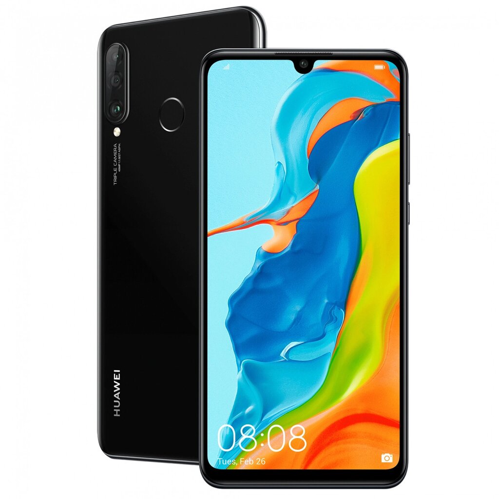 Смартфон Huawei P30 Lite 6/128 GB Midnight Black 2сим LTPS 6.15" 8ядер 48+8+2/24мп GPS 3340mAh оригінал новий від компанії Технозавр - фото 1