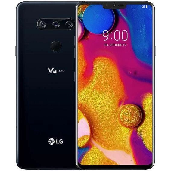 Смартфон LG V40 6/128GB Black (LM-V409N) P-OLED 6.4" 8ядер 12Мп+16Мп+12Мп 3300mAh. від компанії Технозавр - фото 1