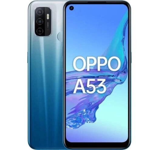 Смартфон OPPO A53 4/64GB Blue, 2 SIM, 6.5", 90 Гц, Snapdragon 460, NFC, 5000 mAh від компанії Технозавр - фото 1