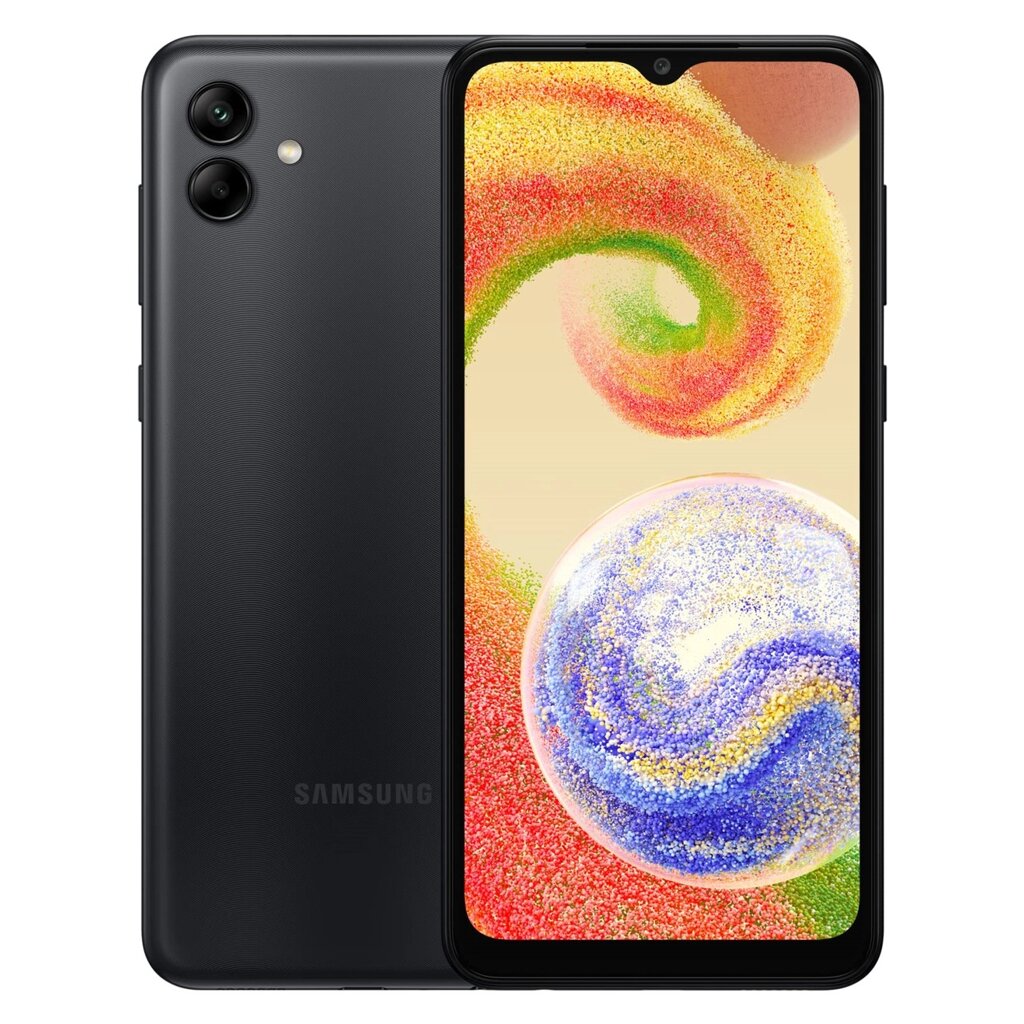 Смартфон Samsung Galaxy A04e (A042F) 3/64GB Black 6.5" 2SIM 13Мп + 2Мп 5000 mAh від компанії Технозавр - фото 1