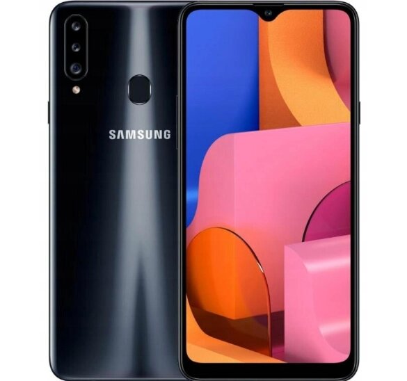 Смартфон Samsung Galaxy A20s (A207F) 3/32GB Black 2SIM LTE 6.5" 1560x720 264 ppi 4000 mAh 13 Мп+8 Мп+5 Мп від компанії Технозавр - фото 1