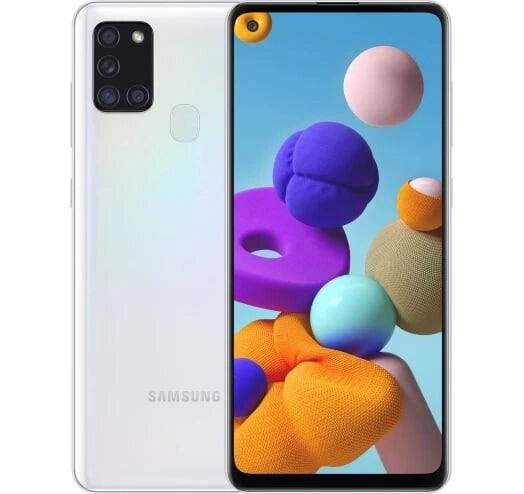 Смартфон Samsung Galaxy A21s 4/128GB White (SM-A217F) 2 SIM NFC 6.5" 48 Мп 5000 mAh від компанії Технозавр - фото 1