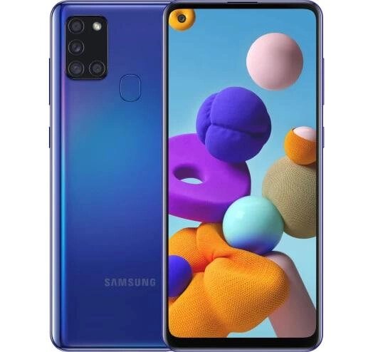 Смартфон Samsung Galaxy A21s 4/64GB Blue (SM-A217F) 2 SIM NFC 6.5" 48 Мп 5000 mAh від компанії Технозавр - фото 1