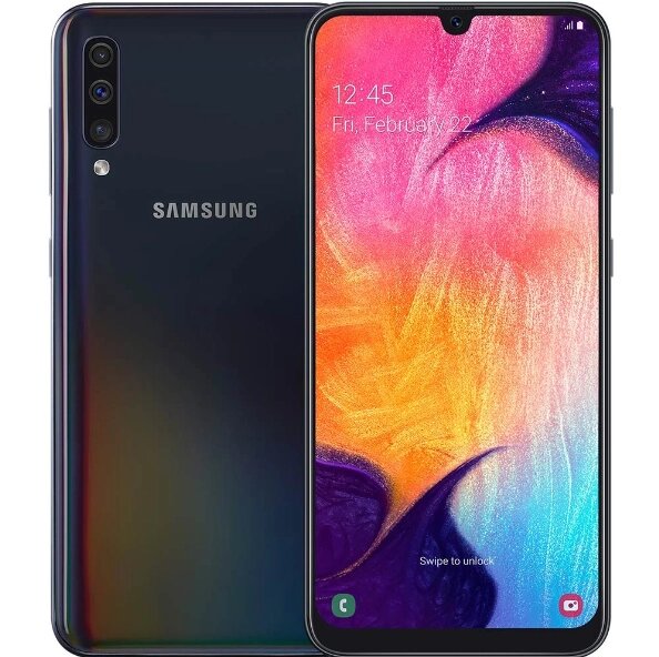 Смартфон Samsung Galaxy A50 (A505F) 4/64GB Black 6.4" 2340x1080 2SIM LTE NFC Bluetooth 5.0 4000 mAh Exynos 96 від компанії Технозавр - фото 1