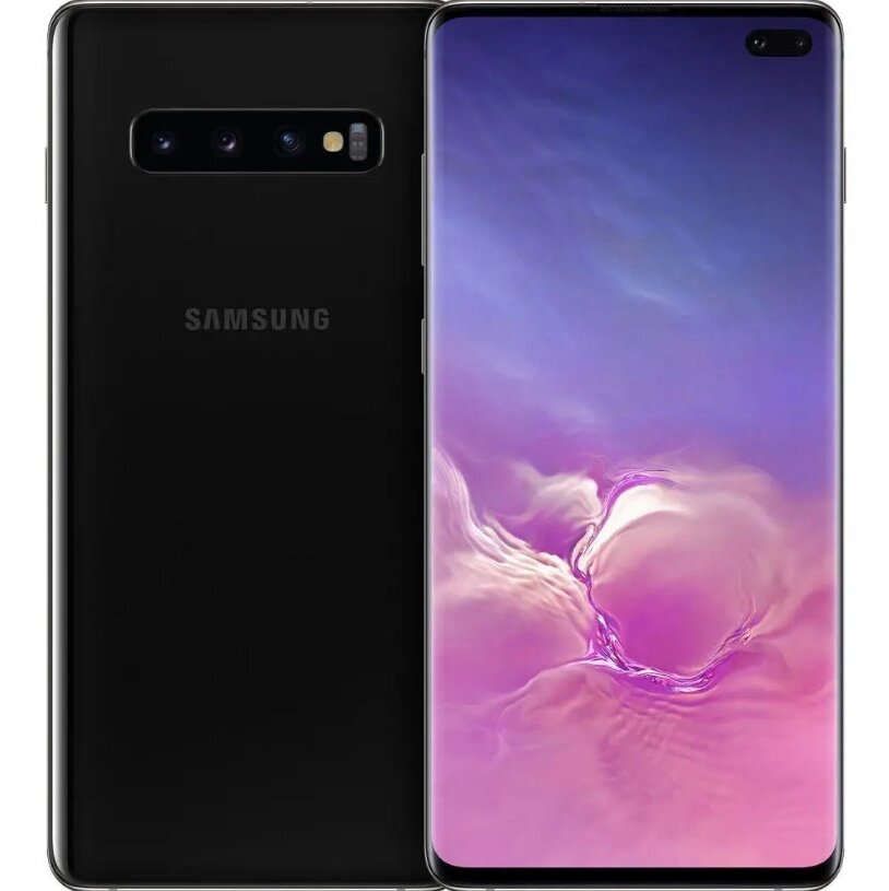 Смартфон Samsung Galaxy S10+ (G975F) 8/128GB Black 2SIM LTE 6.4" 3040x1440 522 ppi NFC 4100 mAh 4K UHD від компанії Технозавр - фото 1