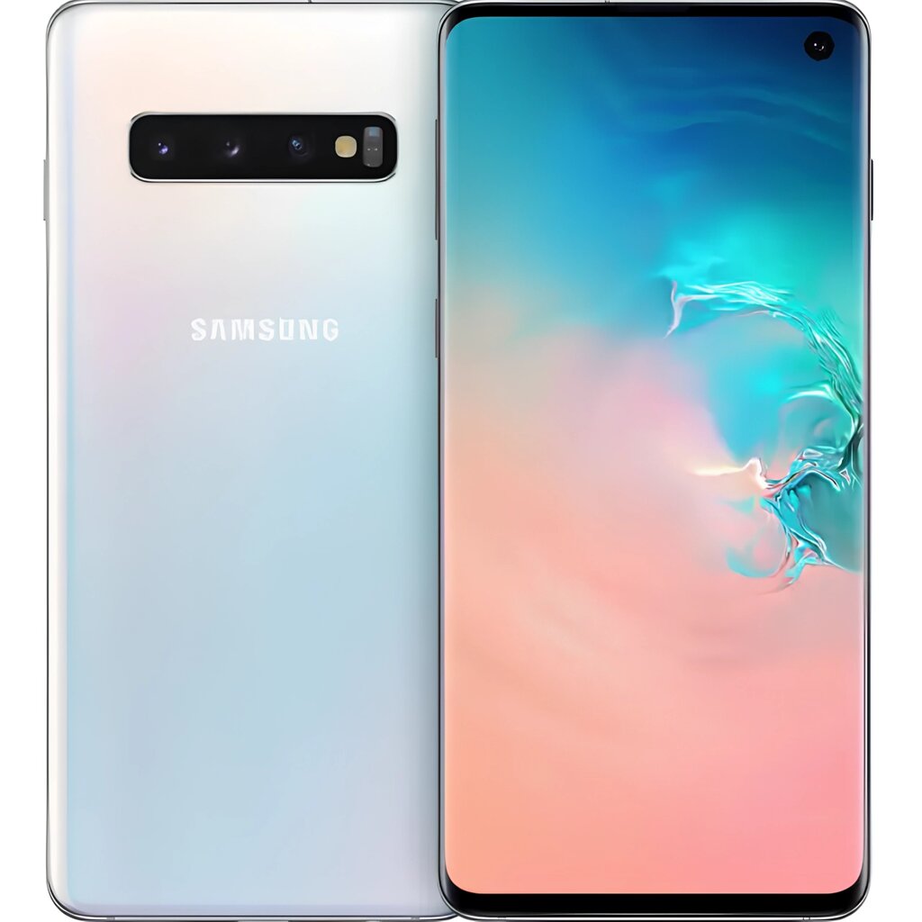 Смартфон Samsung Galaxy S10 (SM-G973F) 8/128GB White 6.1" 3040x1440 Dynamic AMOLED 2SIM LTE NFC 3400 mAh від компанії Технозавр - фото 1