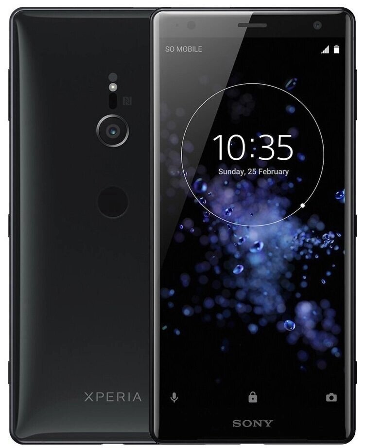 Смартфон Sony Xperia XZ2 Dual 2sim Liquid Black 5.7" 4/64GB 19/5мп 3180 мА·год від компанії Технозавр - фото 1