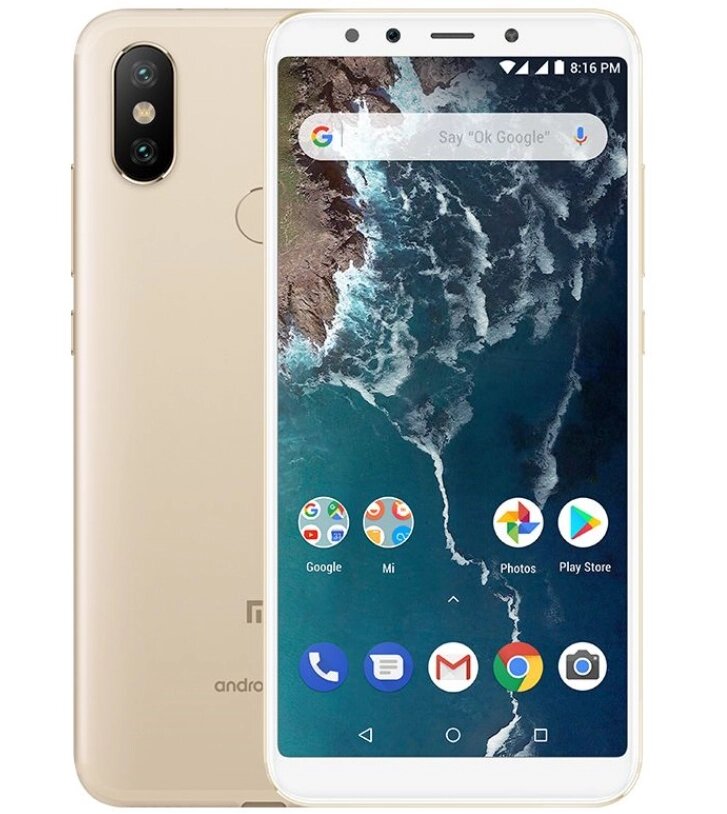 Смартфон Xiaomi Mi A2 Lite 3/32 GB Gold 2 SIM LTE 5.84" 2280x1080 12 Мп + 5 Мп  Full HD 4000 mAh від компанії Технозавр - фото 1