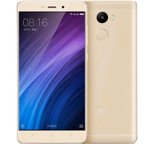 Смартфон Xiaomi Redmi 4 2/16 Gold 5" 1280x720 2 SIM 4G 13 Мп Full HD GPS 4100 mAh від компанії Технозавр - фото 1