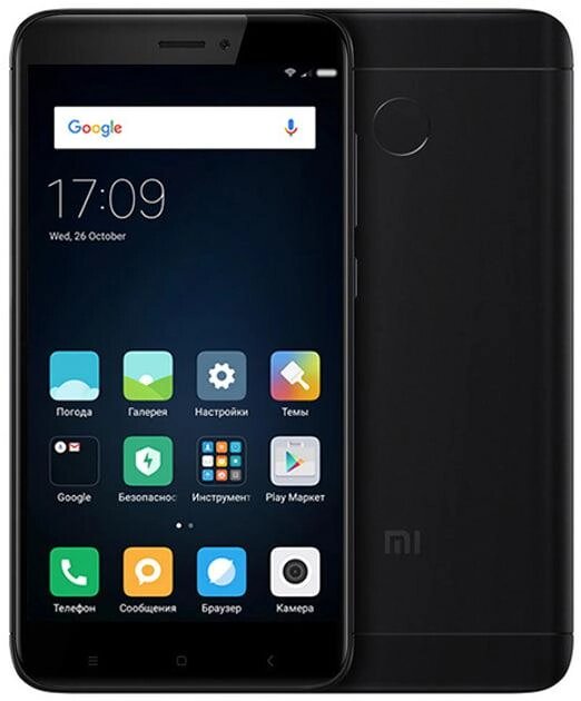 Смартфон Xiaomi Redmi 4X 3/32GB Black 2SIM LTE 5" 1280x720 13 Мп Bluetooth 4.1 Full HD 4100 mAh від компанії Технозавр - фото 1