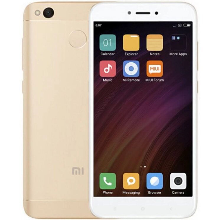 Смартфон Xiaomi Redmi 4X 3/32GB Gold 2SIM LTE 5" 1280x720 13 Мп 4100 mAh Bluetooth 4.1 Full HD 1.4 ГГц від компанії Технозавр - фото 1