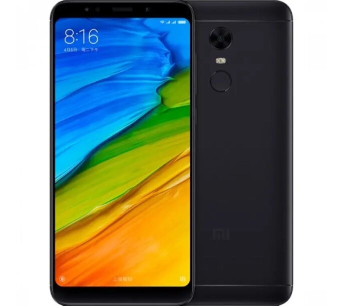 Смартфон Xiaomi Redmi 5 Plus 4/64 Black 5.99" 2160x1080 2 SIM LTE 12 Мп 4000 mAh Bluetooth 4.2 2 ГГц від компанії Технозавр - фото 1