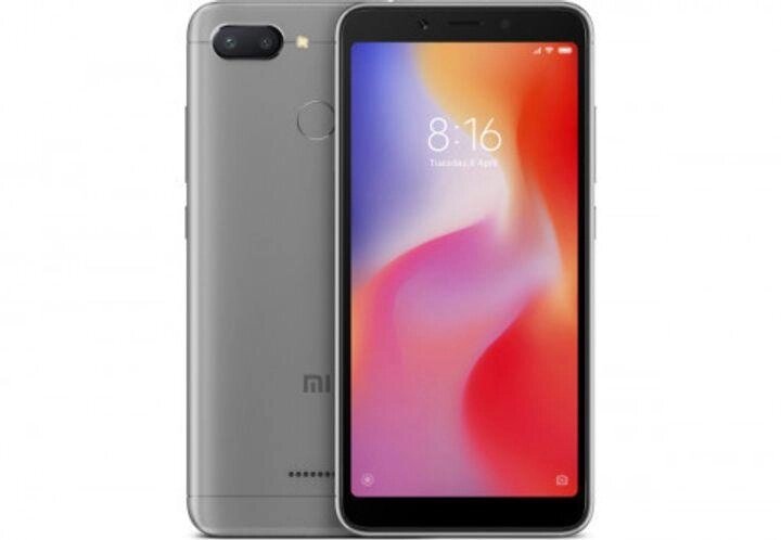 Смартфон Xiaomi Redmi 6 4/64 Grey 5.45" IPS, 12+5 Мп, MediaTek Helio P22, 3000 mAh від компанії Технозавр - фото 1