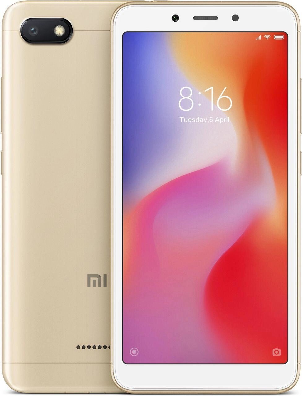 Смартфон Xiaomi Redmi 6A GOLD 2/16 ГБ, 5.45", 13 Мп, Helio A22, 3000 мАг від компанії Технозавр - фото 1