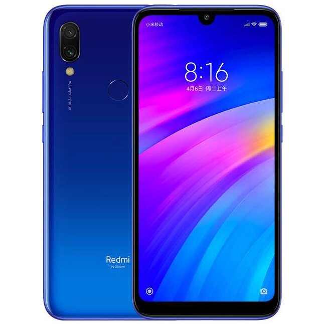 Смартфон Xiaomi Redmi 7 3/32 GB Blue  12 Мп + 2 Мп 4000 мАч 2SIM 6.26" від компанії Технозавр - фото 1