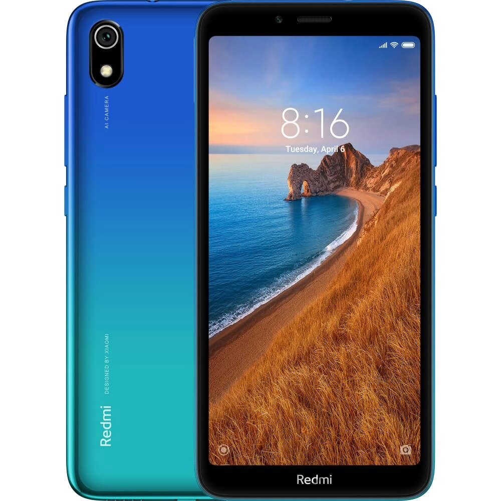 Смартфон Xiaomi Redmi 7A 2/32GB Gem Blue 2SIM LTE 5.45" IPS 1440x720 13 Мп Full HD 4000 mAh від компанії Технозавр - фото 1