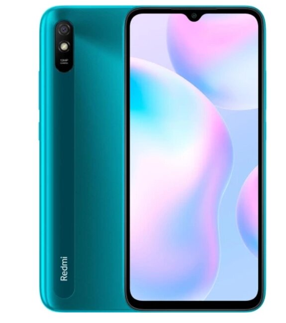 Смартфон Xiaomi Redmi 9A 2/32GB Peacock Green 6.53" 1600x720 268 ppi 2 SIM LTE GPS 5000 mAh від компанії Технозавр - фото 1