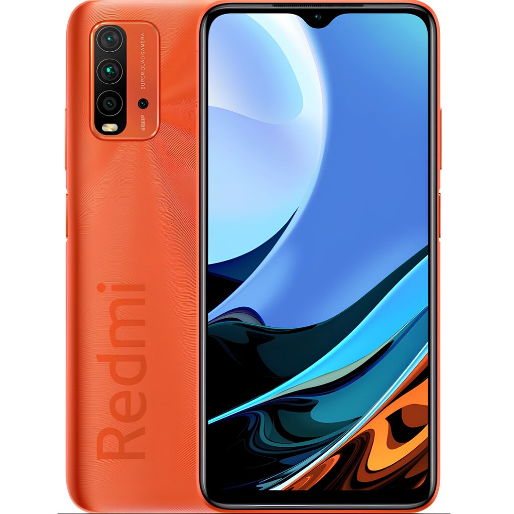 Смартфон Xiaomi Redmi 9T 4/64 Sunrise Orange 2SIM 6.53" IPS 2340x1080 NFC 6000 mAh Bluetooth 5.0 від компанії Технозавр - фото 1