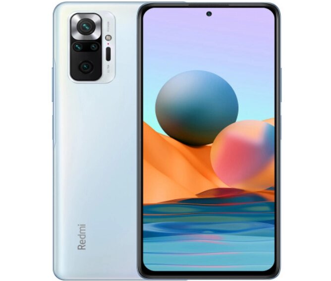 Смартфон Xiaomi Redmi Note 10 Pro 6/64GB Glacier Blue 2SIM LTE 6.67" 2400x1080 120 Гц 5020 mAh 4К UHD від компанії Технозавр - фото 1