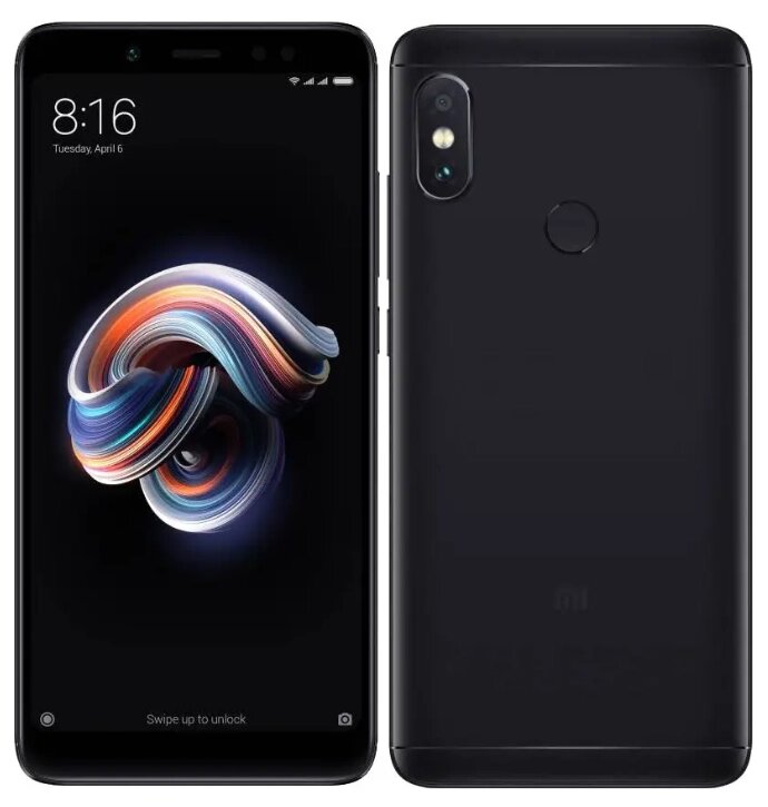 Смартфон Xiaomi Redmi Note 5 3/32GB Black 2SIM LTE 5.99" IPS 2160x1080 12 Мп+5 Мп 4000 mAh Kryo від компанії Технозавр - фото 1