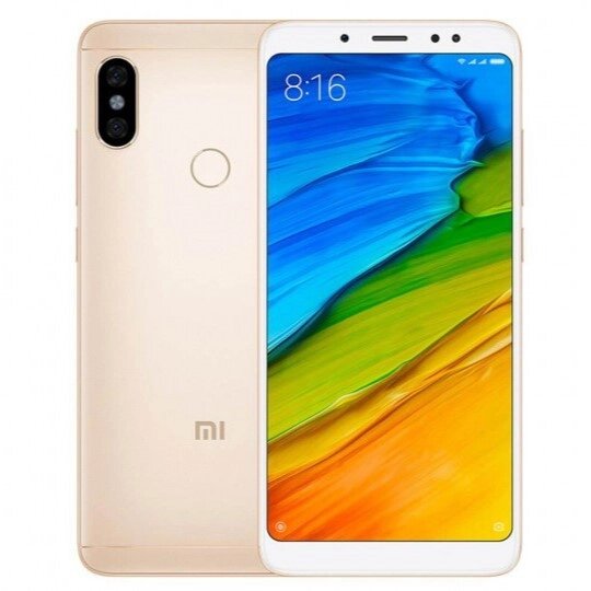 Смартфон Xiaomi Redmi Note 5 3/32GB Gold 2SIM LTE 5.99" IPS 2160x1080 12 Мп+5 Мп 4000 mAh Kryo від компанії Технозавр - фото 1