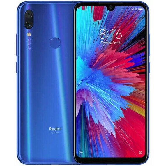 Смартфон Xiaomi Redmi Note 7 3/32GB Neptune Blue 6.3" LTE 2 SIM Nano-SIM 4000 mAh 48 Мп+5 Мп IPS 2340x1080 від компанії Технозавр - фото 1