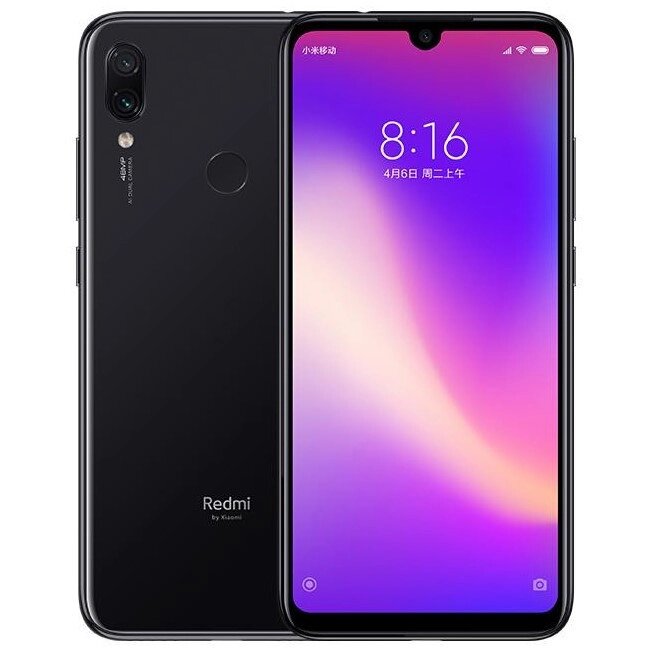 Смартфон Xiaomi Redmi Note 7 4/128GB Black 6.3" IPS 2340x1080 2 SIM LTE Nano-SIM 48 Мп + 5 Мп 4000 mAh від компанії Технозавр - фото 1