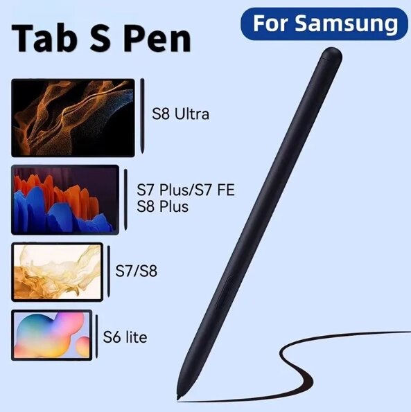 Стилус для планшета Samsung Galaxy Tab S7/S7+, S8, S7 FE, S6 Lite, Touch Pen, Stylus S Pen, для малювання від компанії Технозавр - фото 1