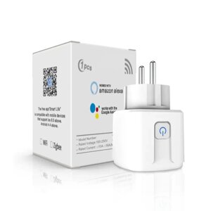 Розумна розетка Wi-Fi AUBESS 20A Tuya Smart, Smart Life, з таймером та енергометром