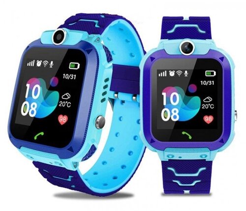 Розумний годинник Q12 для дітей з функцією дзвінків 2G та GPS-монітором, Q12 smart watch дитячі Blue
