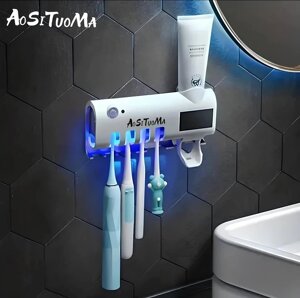 Розумний тримач для зубних щіток та пасти, стерилізатор, автоматичний пристрій із сушаркою УФ-стерилізацією