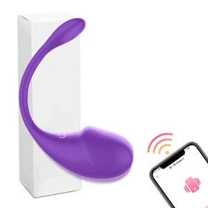 Вібратор для точки G автоматичний з керуванням через смартфон, віброіграшка для жінок (фіолетовий)