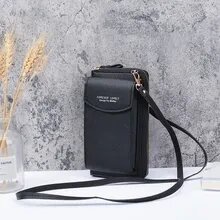 Жіночий клатч — гаманець сумочка для телефона чорна
