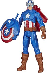 Фігурка Hasbro Капітан Америка зі щитом та зброєю 30 см - Captain America, Titan Hero Series Blast Gear