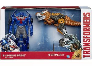 Іграшки трансфоміри 2в1 Hasbro Грімлок і Оптимус Прайм, 22 см - Grimlock & Optimus Prime