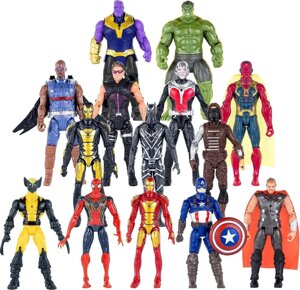 Набір фігурок 14в1 Месники, 17 см - Marvel, Avengers, action figures