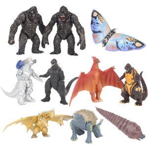 Набір фігурок Годзилла і монстри, 10в1, 9 см - Godzilla & Monsters