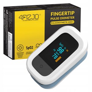 Пульсоксиметр пальчиковий 4FIZJO MED+P-5905973402071)