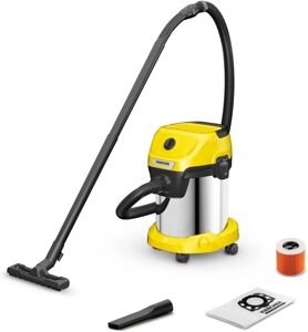 Професійний пилосос Karcher wd 3 S Premium inox (нове покоління)