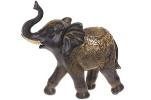Статуетка декоративна Слон вгору хобот 26х10х24 см полістоун 1SG37-885