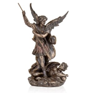 Статуетка подарункова Veronese Архангел Михайло із бронзовим напиленням 26х12х16 см 175369