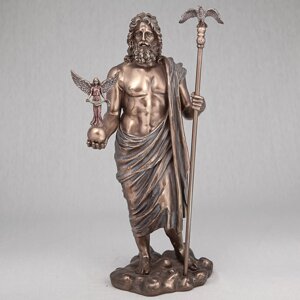 Статуетка Veronese Зевс з Нікою-незламною перемогою 30 см 73239 бронзове покриття